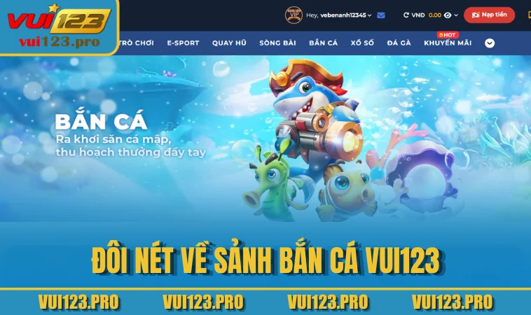 Đôi nét về sảnh bắn cá VUI123